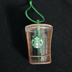 Starbucks Cold Cup Christmas Ornament dated 2014